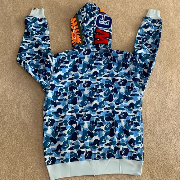 Bape A Bathing Ape ABC Camo Shark Hoodie - Picture 2 of 8